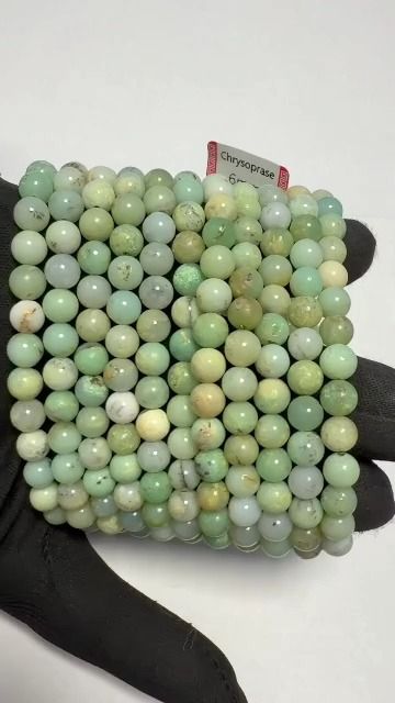 Chrysopras-Armband AA 6-7mm Perlen