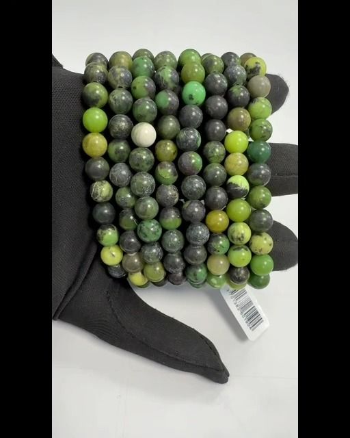 Zitron Chrysoprase Perlen Armband 8mm