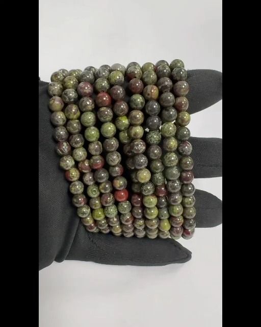 Drachenblut-Jaspis-Armband A 6-7mm Perlen