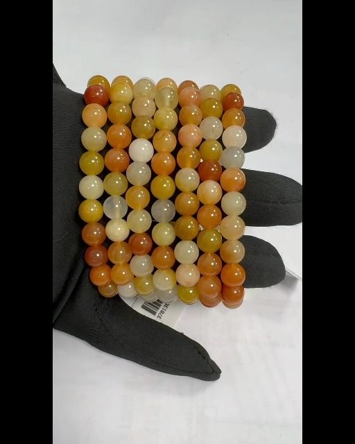 Armband mehrfabig Jade en Perlen 8mm