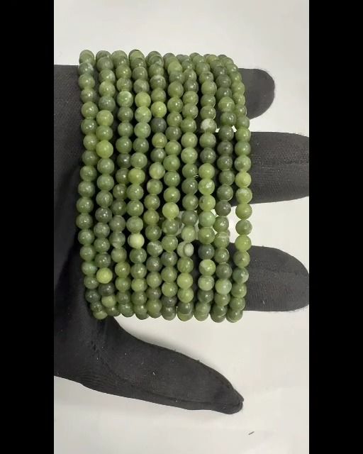 Armband Jade Nephrite A Perlen 4mm