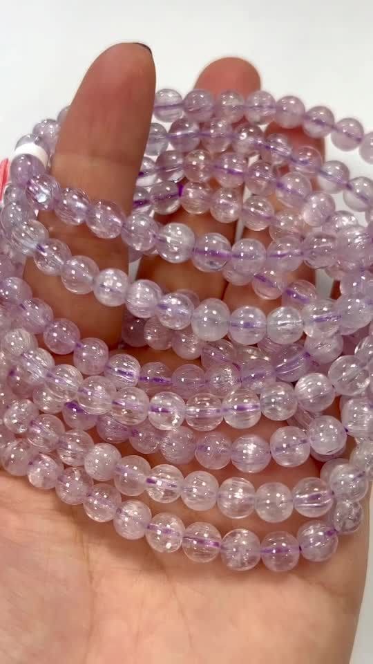 Kunzite Armband AAAA Perlen 5.5-6.5mm