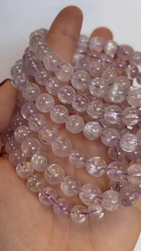 Kunzite Armband AAAA Perlen 7.5-8.5mm