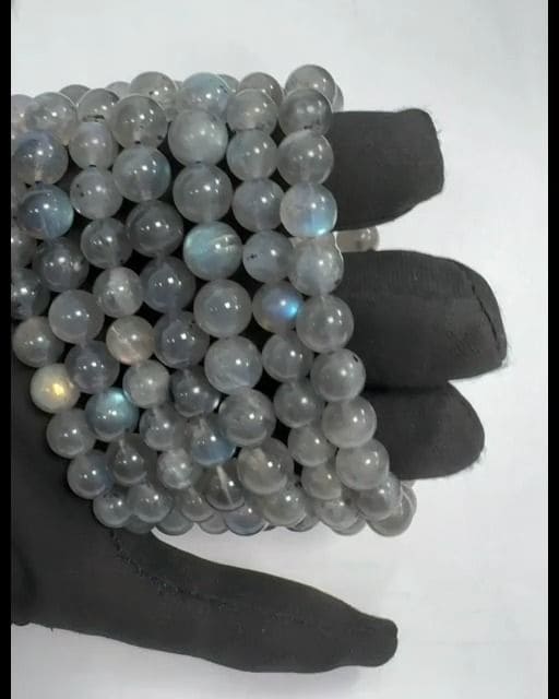 Labradorit-Armband AA-Perlen 7,5-8,5 mm