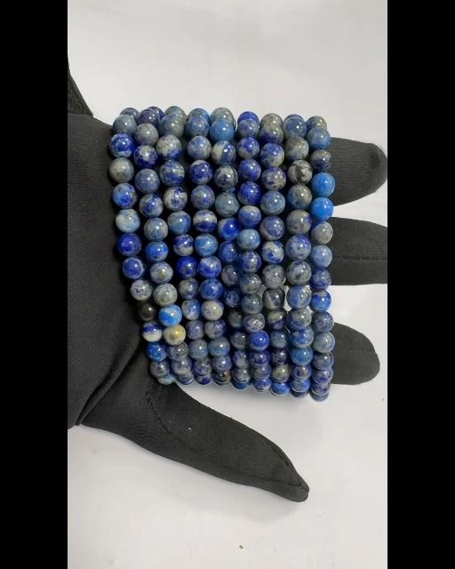 Lapislazuli AB Perlen Armband 5-6mm