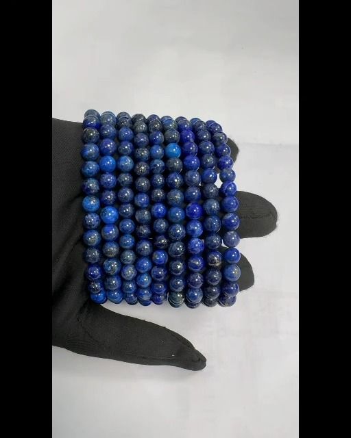 Armband Lapislazuli AA-Perlen 6-7 mm