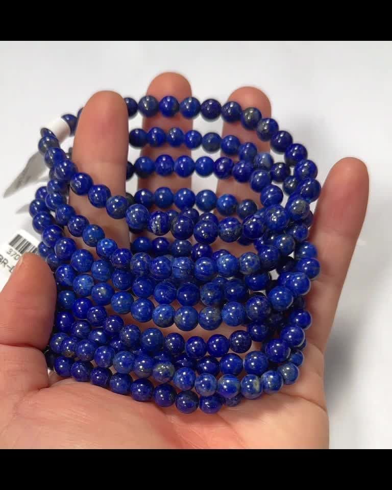 Armband Lapislazuli AAA Perlen 5-6mm