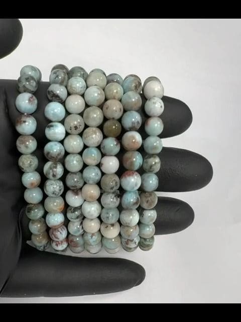 Armband Larimar Perlen 7-8mm