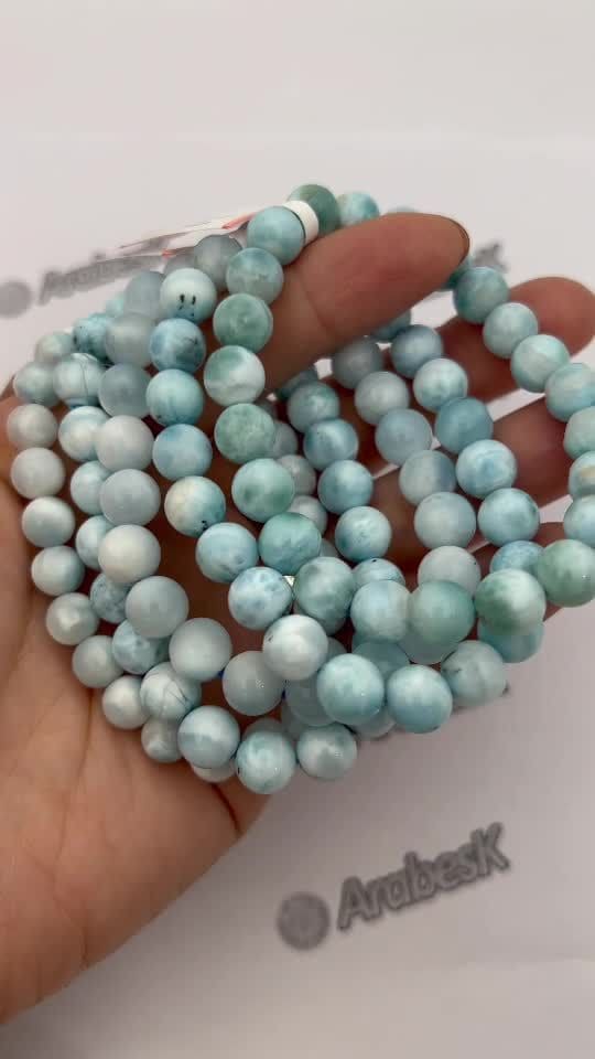 Armband Larimar AA Perlen 7-8mm