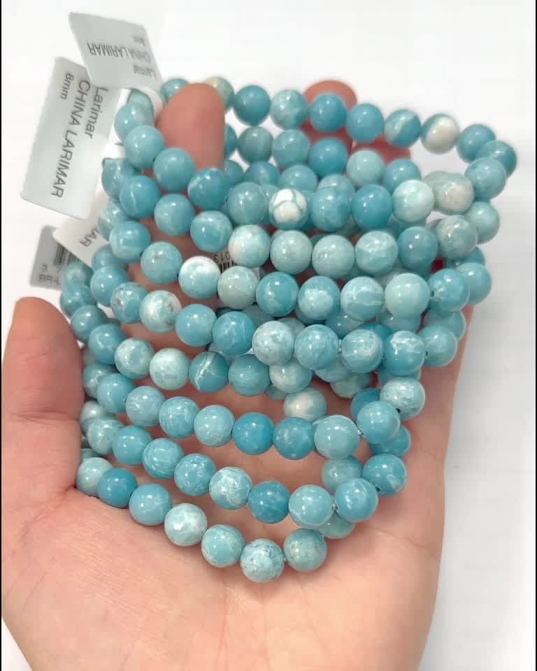 China Larimar Armband A Perlen 8mm