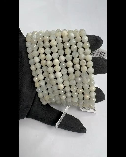 Armband Weißer Mondstein Stein 6-7mm Perlen