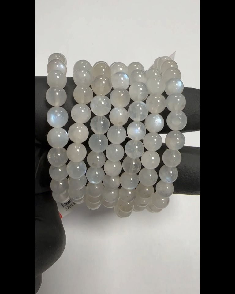 Armband Weißer Mondstein Stein AA 6-7mm Perlen