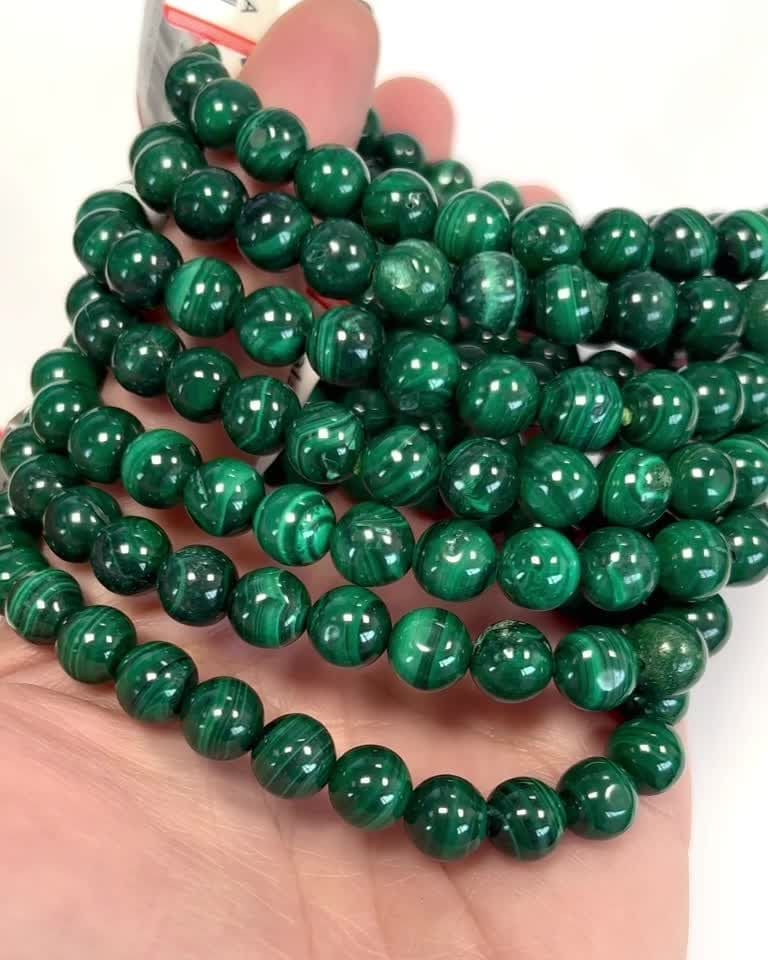 Malachit Armband Perlen 7-8mm