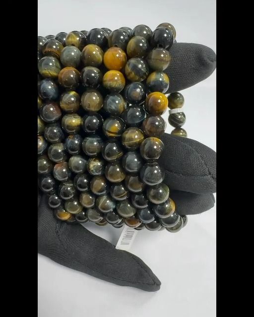 Armband Falkenauge Perlen 8mm