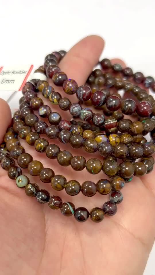 Armband Opale Boulder AAA pearl 5-6mm Perlen