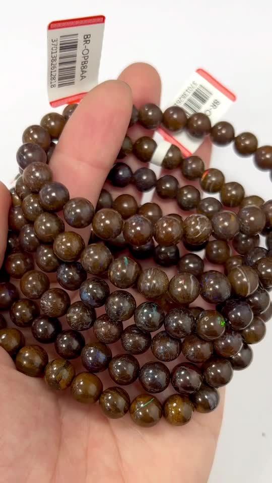 Armband Opale Boulder AA pearl 7-8mm Perlen