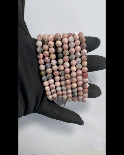 Rosa Opal Armband 6mm Perlen