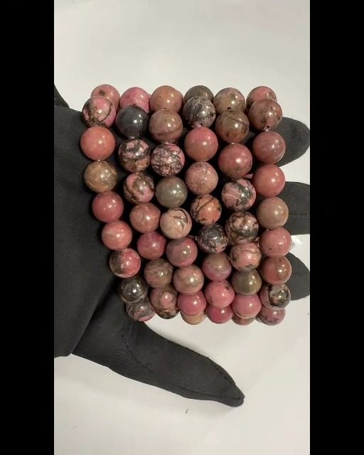 Armband Rhodonitperlen 10mm