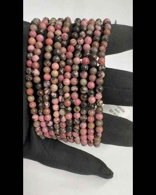 Armband Rhodonitperlen 4mm