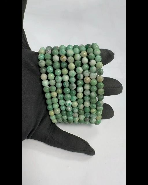 Serpentinenarmband 6mm Perlen