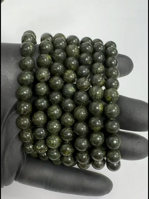 Serpentine Peru Armband Perlen 8mm