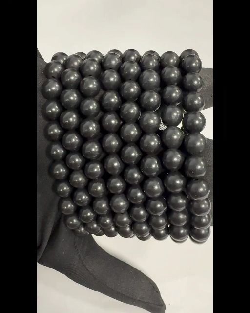 Armband Schungitperlen A 8mm