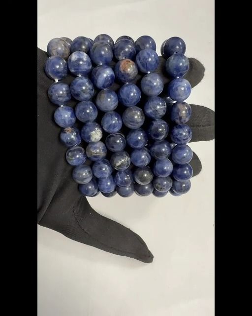 Armband Sodalith A Perlen 10mm