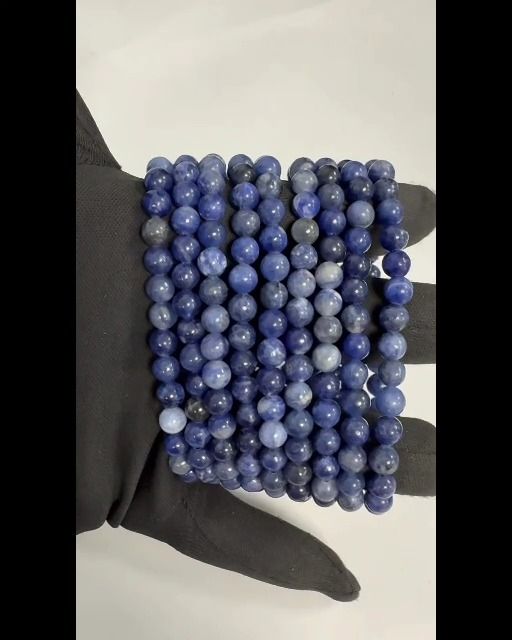 Sodalith-Armband A 6–7 mm großen Perlen