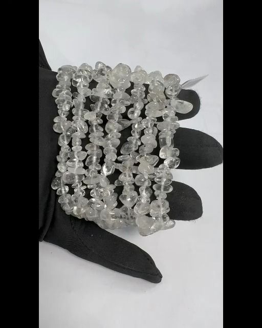 Bergkristall-Chip-Armband