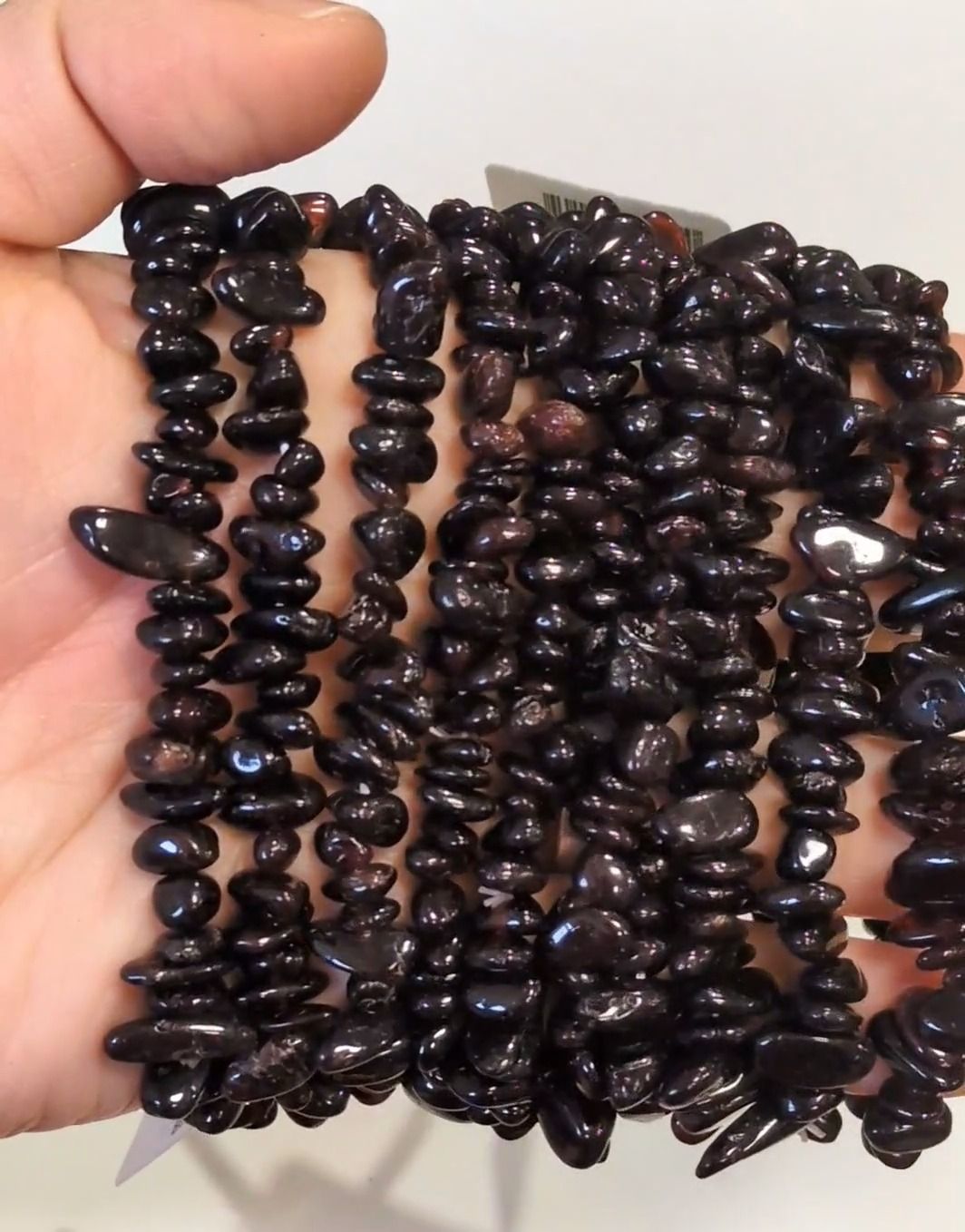 Armband Red Granat A Chips 18cm