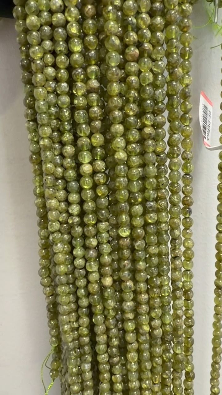 Peridot Rundperlen-Strang A 5-6mm