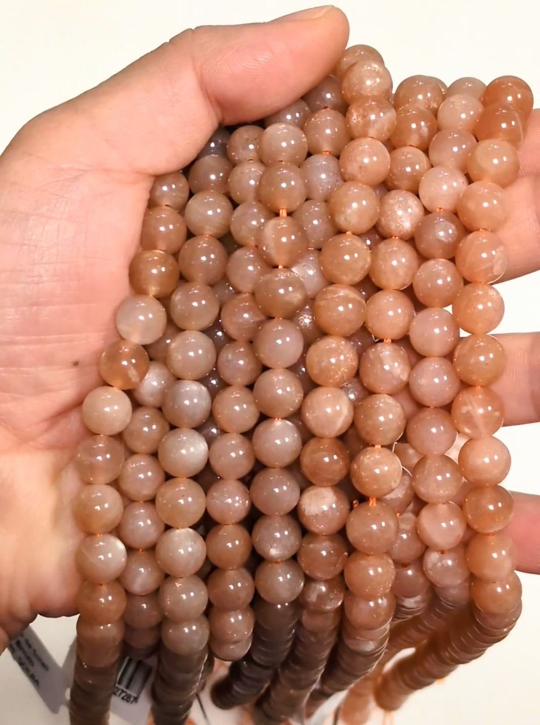 Sonnenstein A Perlen 8mm auf 40cm Faden