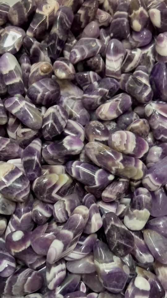 Verjüngter Amethyst Sambia AA trommelstein 250g