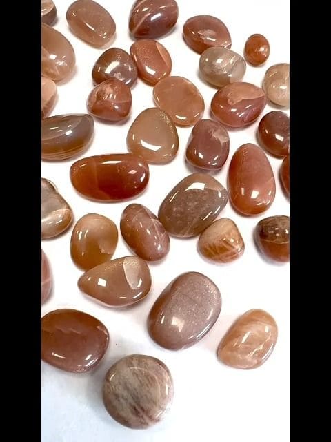 Trommelsteine Sunstone A+, 15–25 mm, 250 g