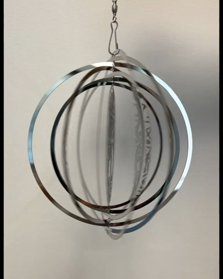 3D-Windspiel aus Stahl, Baum des Lebens, 10 cm